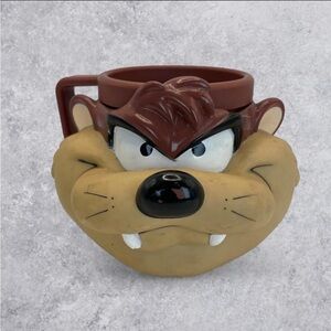 1992 Taz Tasmanian Devil Mug Warner Bros Looney Tunes Plastic Cup